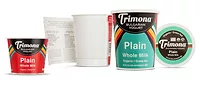 Recyclable Packaging Cardboard Plastic Yogurt Bulgarian Trimona Recyclable Packaging Cardboard Plastic Yogurt Bulgarian Trimona