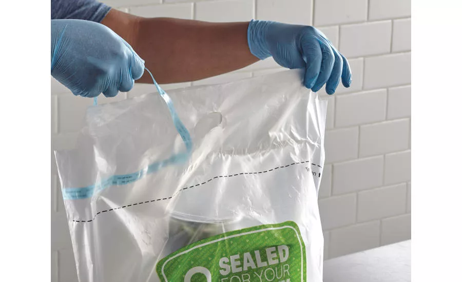 US Foods Fall Scoop Food Delivery Carry Out Restaurants Menus Tamper Evident Bag Packaging