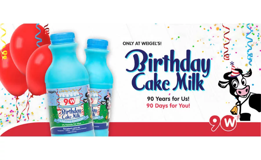 Birthday Cake Flavored Milk Tennessee Weigel's Grocery 90th Anniversary