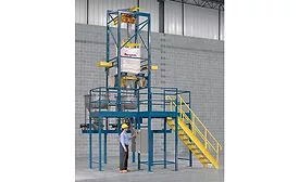Flexicon bulk bag discharging station
