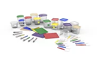 Rubbermaid color-coded