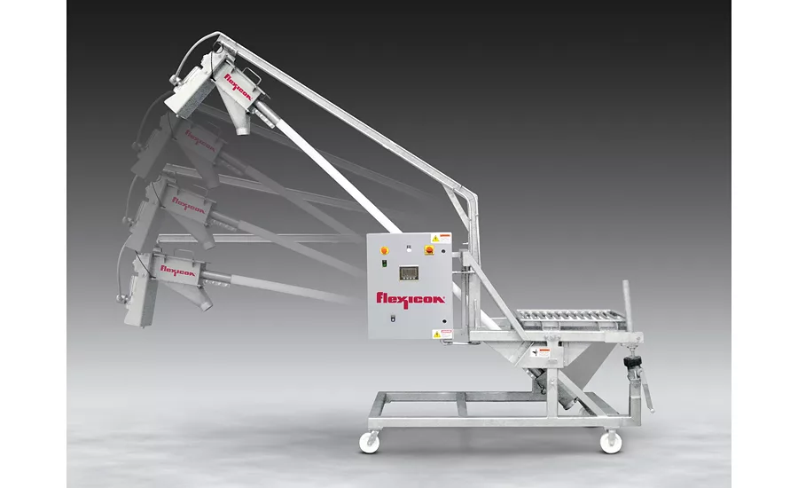 Flexicon tilt down conveyor