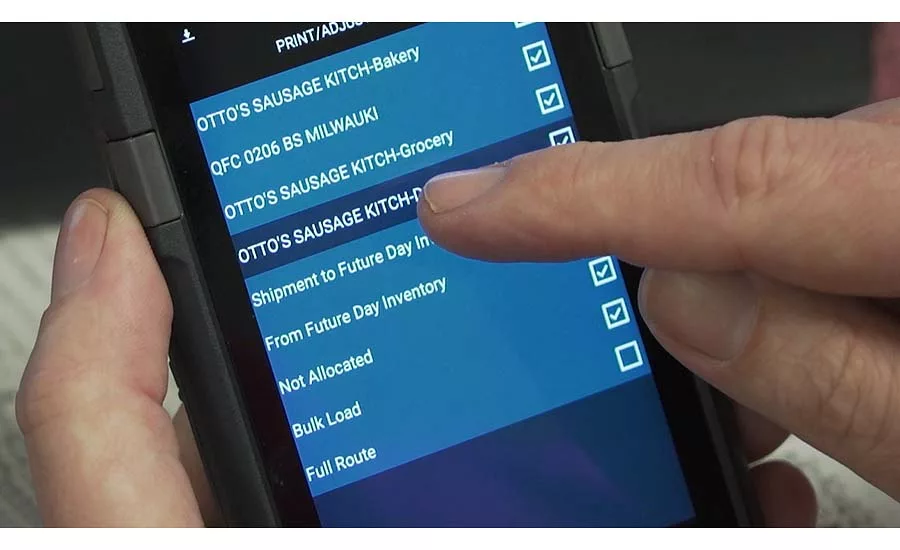 Harvest Food Solutions interface close-up
