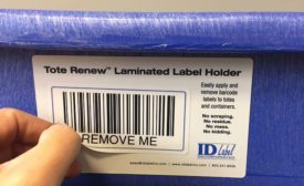 ID Label Tote holder