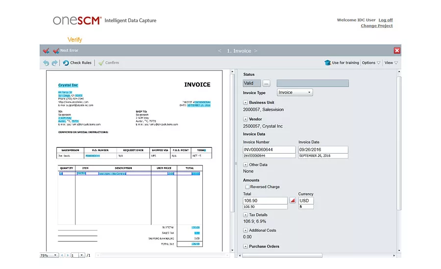 TAKE Supply Chain AP software