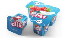 clikPET yogurt packaging