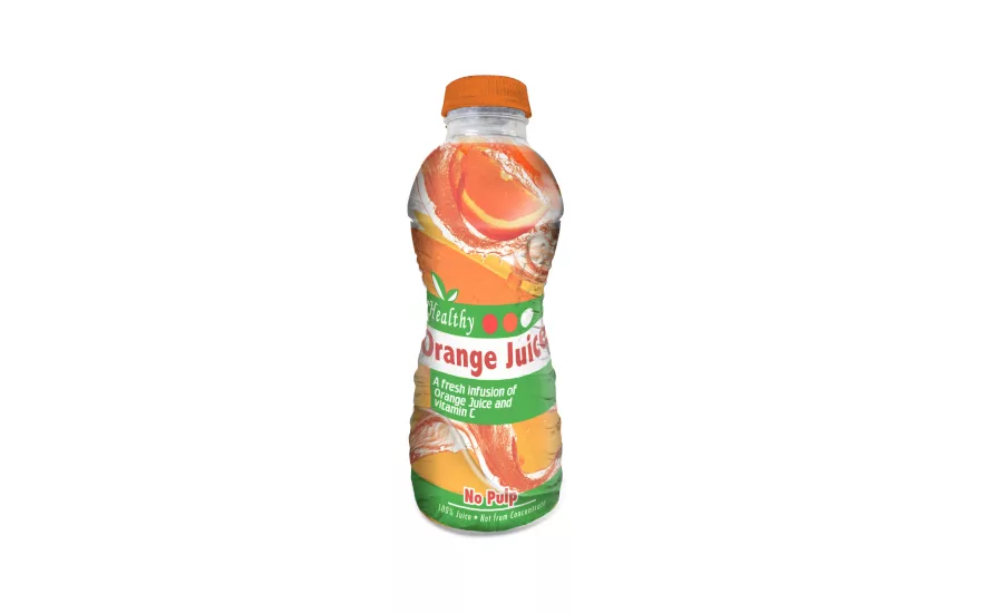 Bemis orange juice label