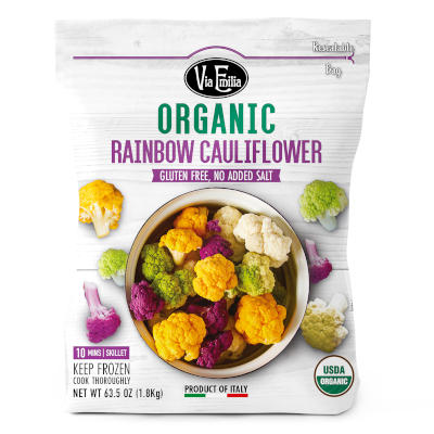 Via Emilia Frozen Organic Rainbow Cauliflower
