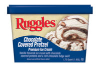 Ruggles chocolate covered pretzel ice cream