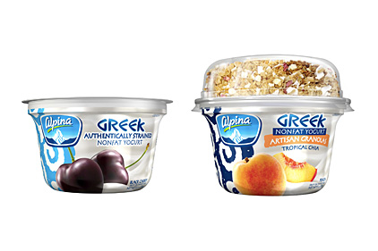 Alpina Greek yogurt with granola