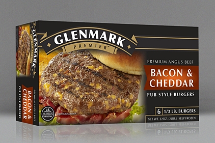 Glenmark bacon cheddar burger