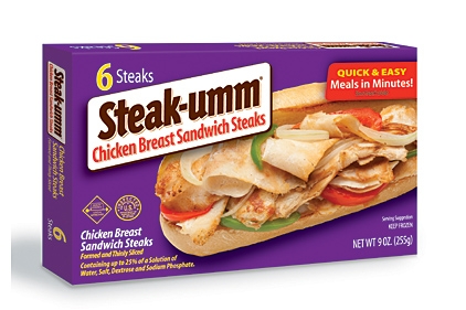 Steak-Umm chicken sandwich