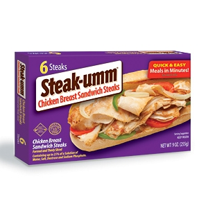 Steak-Umm chicken sandwich