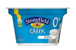 Stonyfield Greek yogurt