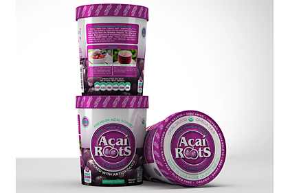 Acai Roots new sorbet packaging