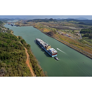 Panama Canal ariel shot