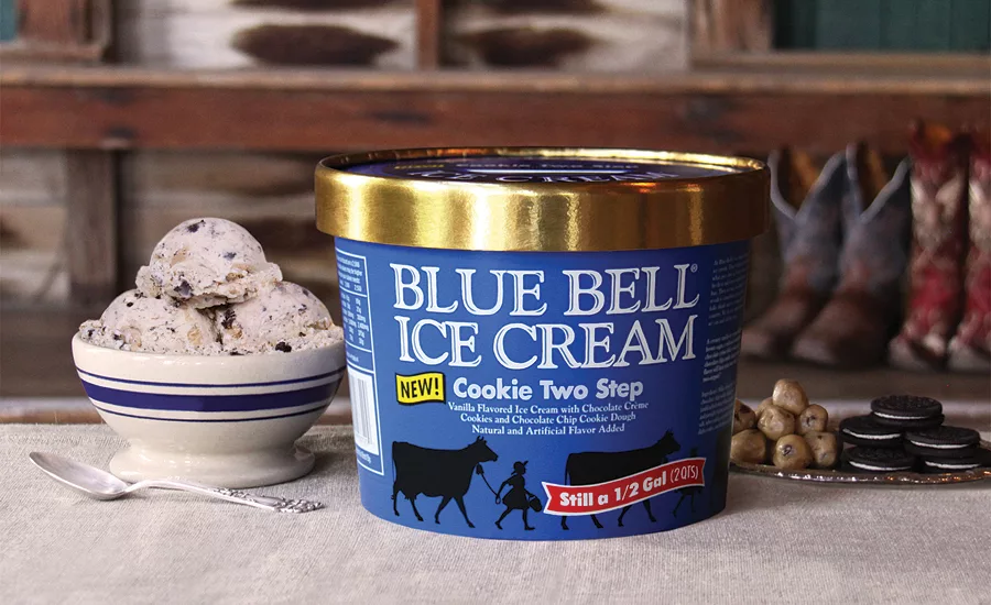 Blue Bell cookie two step