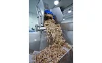 WLF seasoned chicken in hopper