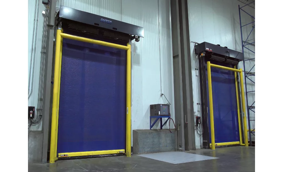 Rytec’s redesigned Turbo-Seal insulated door entails energy saving features to stop cold energy loss at the doorway.