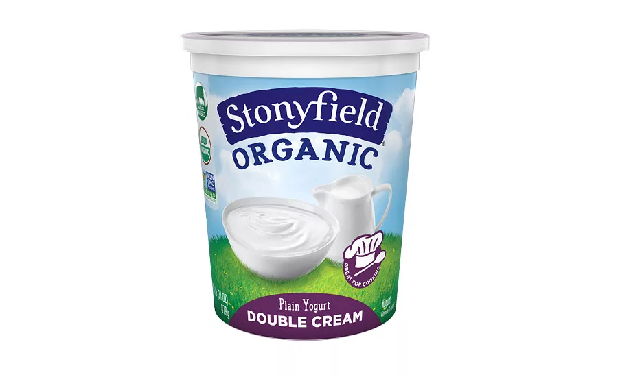 Stonyfield double cream yogurt
