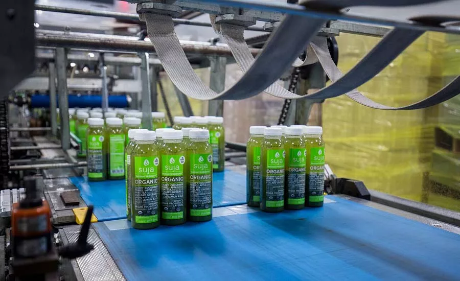 Suja MG_2628 juice on conveyor