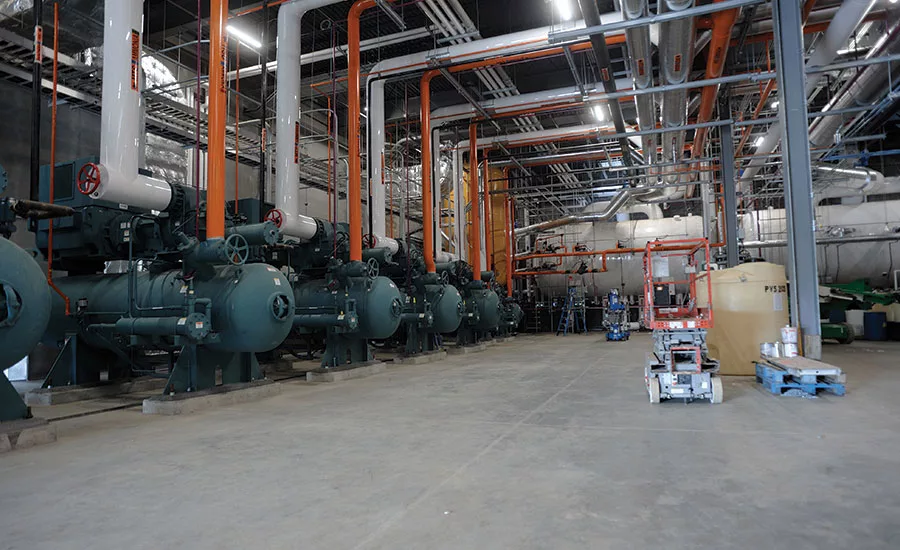 Gray Construction Clemens Coldwater refrigeration engine room